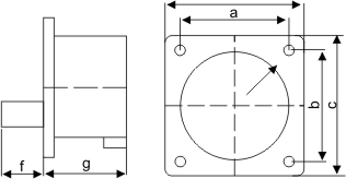 暗裝器具插頭ZYY-615尺寸圖 暗裝器具插頭ZYY-615尺寸圖