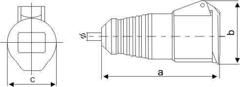 電纜保護連接器-213L,電纜保護連接器-214L,電纜保護連接器-215L規格圖