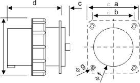 新型工業暗裝斜座-6332的尺寸 新型工業暗裝斜座-6332的尺寸