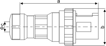 工業(yè)插頭的尺寸圖 工業(yè)插頭的尺寸圖